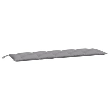 Vidaxl Blazina za vrtno klop siva 180x50x7 cm oxford tkanina