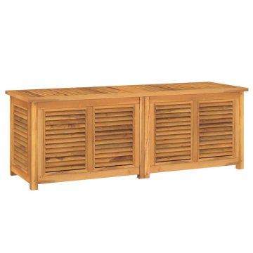 Vidaxl Vrtna škatla z vrečo 150x50x55 cm trdna tikovina