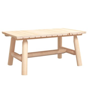 Vidaxl Klubska mizica 90x50x41 cm trdna smrekovina