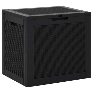 Vidaxl Vrtna škatla za shranjevanje 55,5x43x53 cm PP
