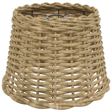 Vidaxl Senčilo za stropno svetilko rjavo Ø30x20 cm pleteno