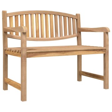 Vidaxl Vrtna klop 114x59x87 cm trdna tikovina