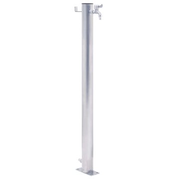 Vidaxl Vrtni vodni stolp 40 cm nerjaveče jeklo okrogel