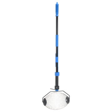 Vidaxl Pobiralec oreščkov moder 127 cm jeklo