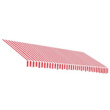 Vidaxl Nadomestno blago za tendo rdeče in belo 400x350 cm poliester