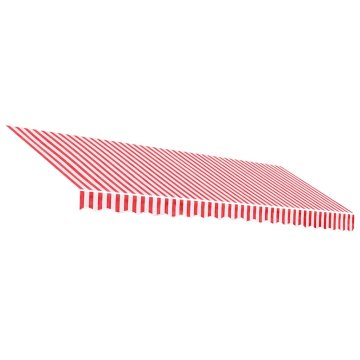 Vidaxl Nadomestno blago za tendo rdeče in belo 450x300 cm poliester