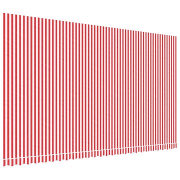 Vidaxl Nadomestno blago za tendo rdeče in belo 600x350 cm poliester
