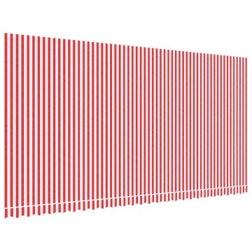 Vidaxl Nadomestno blago za tendo rdeče in belo 600x300 cm poliester