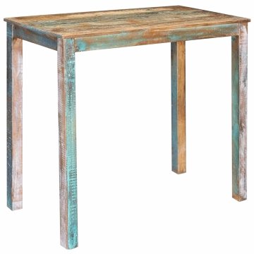 Vidaxl Barska miza 110 x 55 x 100 cm Trden recikliran les večbarvno
