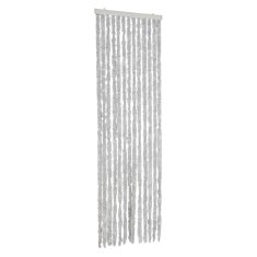 Vidaxl Zavesa proti mrčesu siva 56x185 cm šenilja