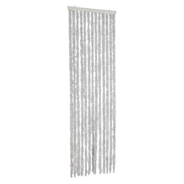 Vidaxl Zavesa proti mrčesu siva 56x185 cm šenilja