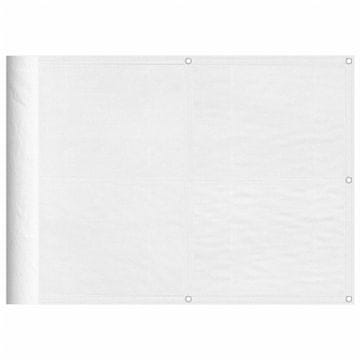 Vidaxl Balkonsko platno belo 75x700 cm 100 % poliestrski oxford