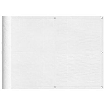 Vidaxl Balkonsko platno belo 75x800 cm 100 % poliestrski oxford