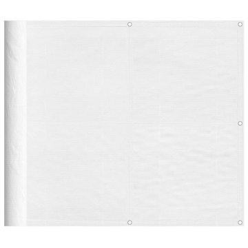 Vidaxl Balkonsko platno belo 90x800 cm 100 % poliestrski oxford
