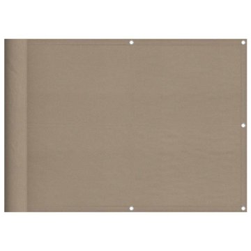 Vidaxl Balkonsko platno taupe 75x800 cm 100 % poliestrski oxford