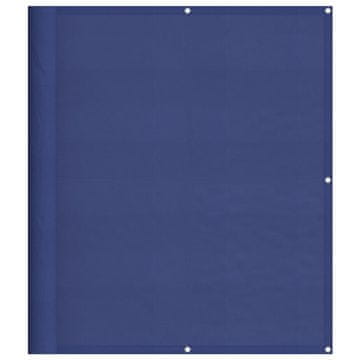 Vidaxl Balkonsko platno modro 120x1000 cm 100 % poliestrski oxford