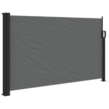 Vidaxl Zložljiva stranska tenda antracitna 117x300 cm