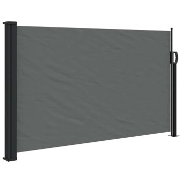 Vidaxl Zložljiva stranska tenda antracitna 120x600 cm