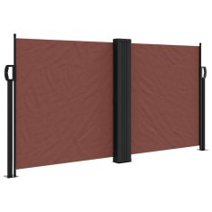 Vidaxl Zložljiva stranska tenda rjava 120x1200 cm