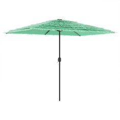 Vidaxl Vrtni senčnik z jeklenim drogom zelen 300x200x250 cm