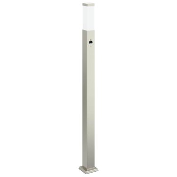 Vidaxl Stebriček s senzorjem 110 cm nerjaveče jeklo IP44
