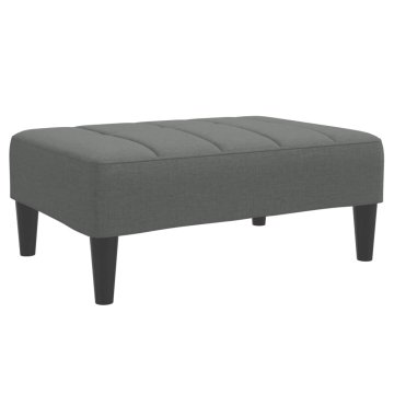 Vidaxl Stolček za noge temno siv 77x55x31 cm blago
