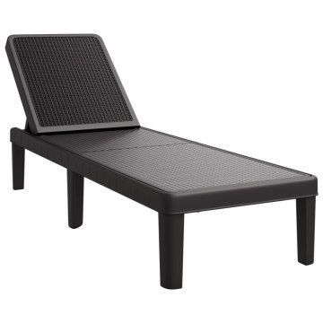 Vidaxl Nastavljiv ležalnik za sončenje 155,5x57x28 cm polipropilen