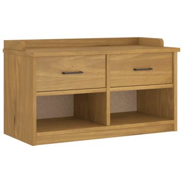 Vidaxl klop v preddverju "SANDNES" 87x40x50 cm masivni les bor