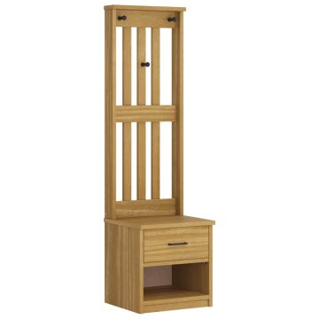 Vidaxl Drevo za dvorano "SANDNES" 45x40x159,5 cm masivni les bora