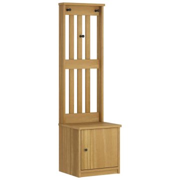 Vidaxl Drevo za dvorano "SANDNES" 45x40x159,5 cm masivni les bora