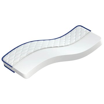 Vidaxl Vzmetnica s spominsko peno bela 70x200x17 cm mehka