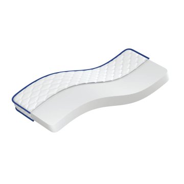 Vidaxl Vzmetnica s spominsko peno bela 80x160x17 cm mehka