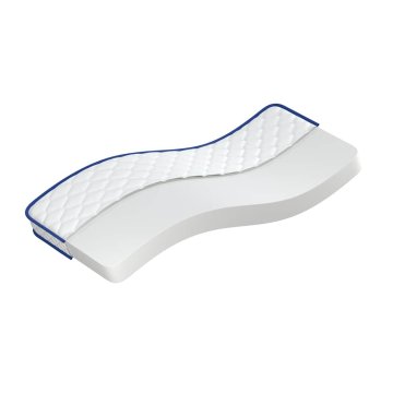 Vidaxl Vzmetnica s spominsko peno bela 80x200x17 cm mehka