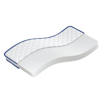 Vidaxl Vzmetnica s spominsko peno bela 90x190x17 cm mehka