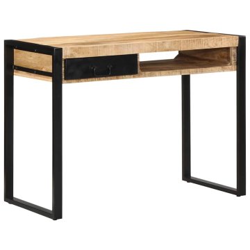 Vidaxl Pisalna miza 100x50x75 cm Masivni neobdelan les Mango