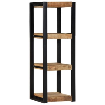Vidaxl Stenska polica 35x35x100 cm Masivni neobdelan les Mango