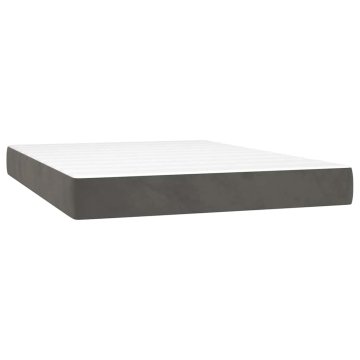 Vidaxl Vzmetnice z žepkastimi vzmetmi 140 x 210 x 20 cm Temno siva