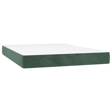 Vidaxl Vzmetnice z žepkastimi vzmetmi 140 x 210 x 20 cm Temno zelena