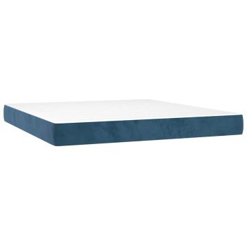 Vidaxl Vzmetnice z žepkastimi vzmetmi 160 x 210 x 20 cm Temno modra