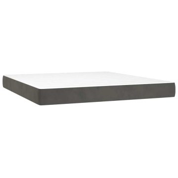 Vidaxl Vzmetnice z žepkastimi vzmetmi 160 x 220 x 20 cm Temno siva
