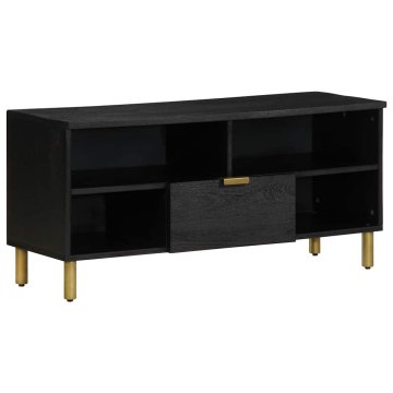 Vidaxl TV omarica črna 100x33x46 cm iz umetnega lesa