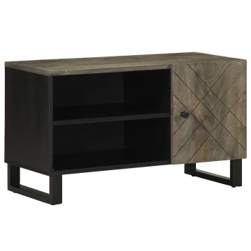 Vidaxl TV omarica črna 80x33x46 cm trden mangov les