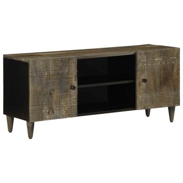 Vidaxl TV omarica svetlo siva 105x33,5x46 cm masivni les Mango