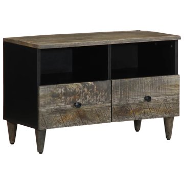 Vidaxl TV omarica svetlo siva 70x33,5x46 cm masivni les Mango