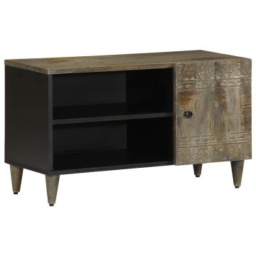 Vidaxl TV omarica svetlo siva 80x31,5x46 cm masivni les Mango