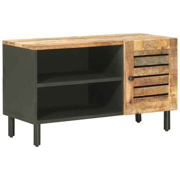 Vidaxl Omare za shranjevanje Naravna 80 x 33 x 46 cm Masiven les manga