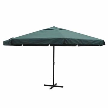 Vidaxl Senčnik Zelene Barve Aluminij 500 cm