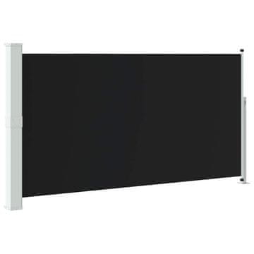 Vidaxl Stranska tenda za teraso 160x300 cm črna