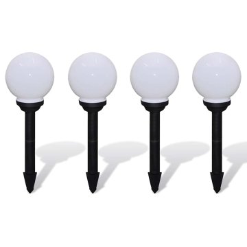 Vidaxl Zunanje svetilke za osvetlitev poti 4 kosi LED 15 cm s konico