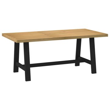 Vidaxl Jedilna miza NOAIN 180x90x75 cm trdna borovina